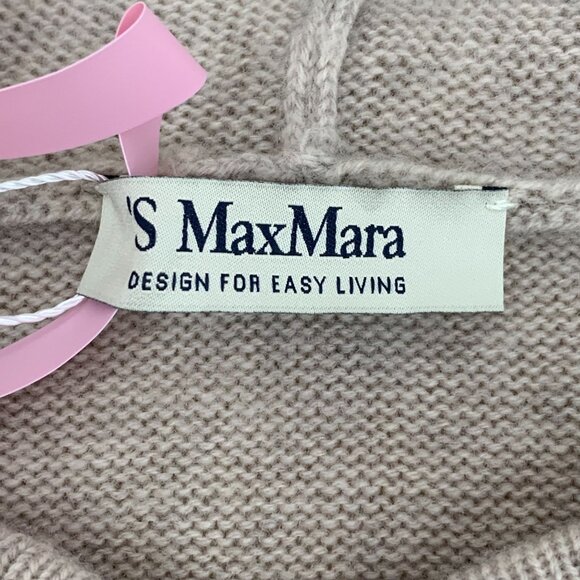 MaxMara Womens XS Brown Wool & Cashmere Hooded Long-Sleeved Knitted Dress - Picture 2 of 8